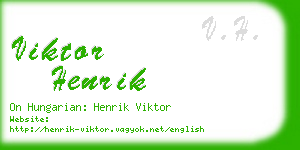 viktor henrik business card